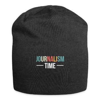 Journalism Time Shirt Gift, - Jersey Beanie - charcoal grey - Front