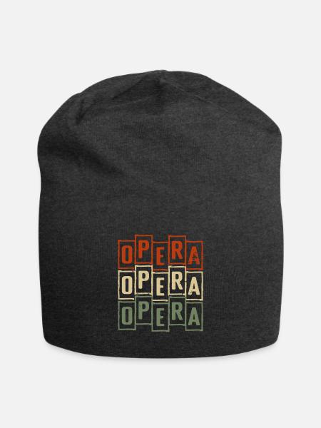 Vintage Retro Opera Chanteur d’Opéra - Bonnet en jersey - charbon