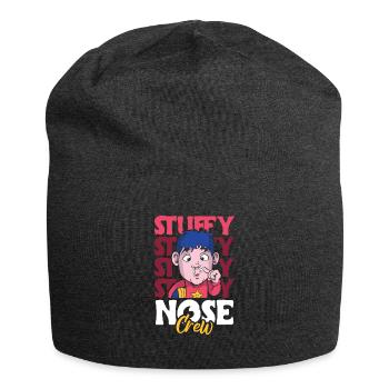 Cadeau de chemise ras du cou nez bouché - Bonnet en jersey - charbon - Devant