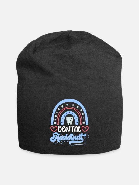 Dental Assistant Shirt Geschenk Zahnarzt - Jersey-Beanie - Anthrazit