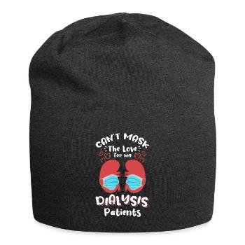 Cant Masl L’amour pour mes patients dialysés - Bonnet en jersey - charbon - Devant