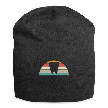 Vintage Retro Dental Dentist - Jersey Beanie - charcoal grey - Front