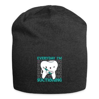 Everyday Im Zahnarzt Shirt Geschenk - Jersey-Beanie - Anthrazit - Vorne