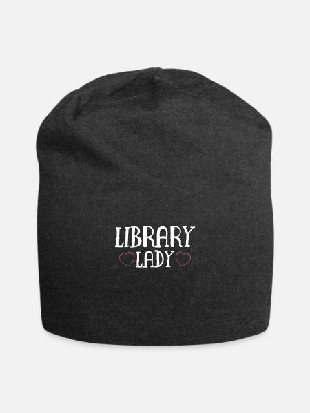 Library Lady Shirt Geschenk - Jersey-Beanie - Anthrazit