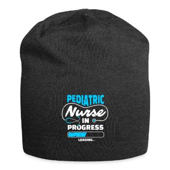 Kinderkrankenschwester Pediatric Nurse Loading - Jersey Beanie - charcoal grey - Front
