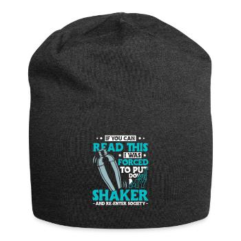 Si vous pouvez lire ceci, j’ai été forcé de déposer - Bonnet en jersey - charbon - Devant