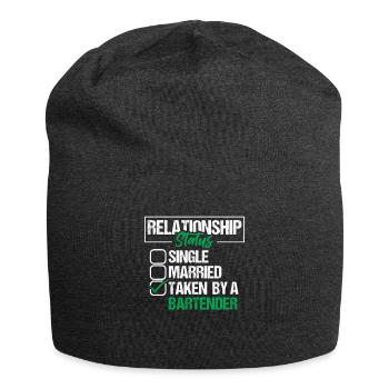 Bartender Relationship Status Shirt - Jersey Beanie - charcoal grey - Front