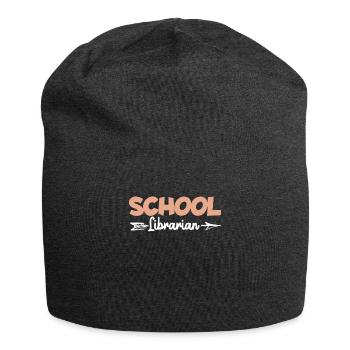 School Librarian Shirt Geschenk - Jersey-Beanie - Anthrazit - Vorne