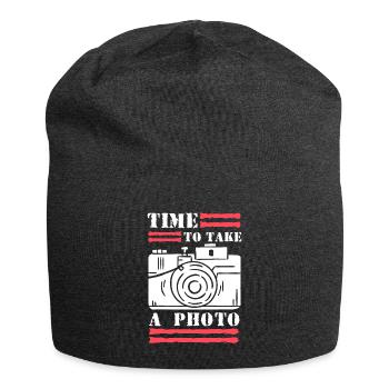 Time To Take A Photo Shirt Geschenk - Jersey-Beanie - Anthrazit - Vorne
