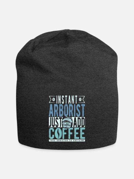 Buchalter Kaffee Spruch - Jersey-Beanie - Anthrazit