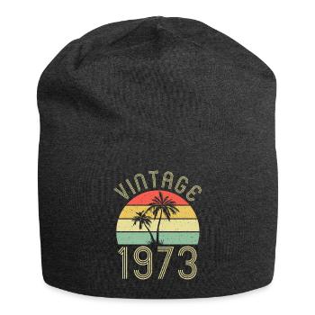 Vacances Vintage Retro Palm Beach 1973 - Bonnet en jersey - charbon - Devant