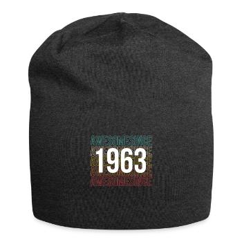 Vintage 1963 60th Birthday Shirt Gift - Bonnet en jersey - charbon - Devant