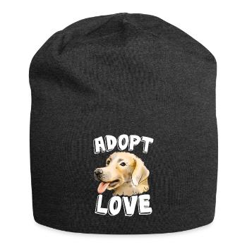 Adopter Dog Love Golden Retriever Mes Chiens - Bonnet en jersey - charbon - Devant