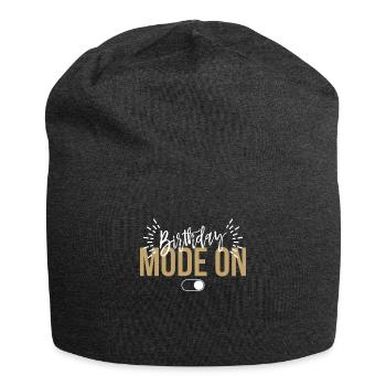 Cadeau de mode d’anniversaire sur chemise - Bonnet en jersey - charbon - Devant