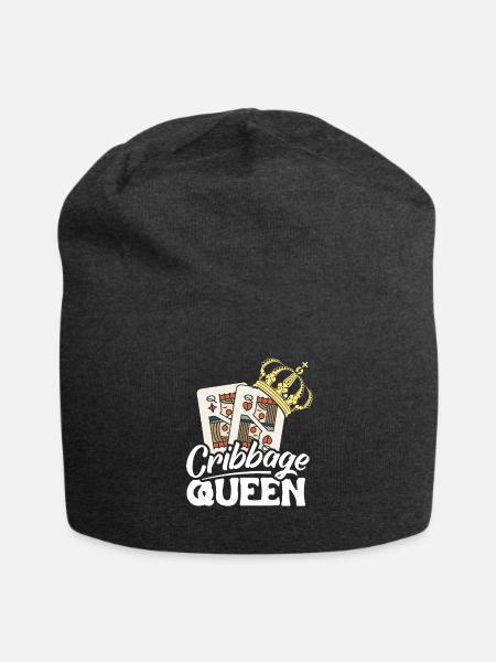 Cribbage Queen Shirt Geschenk - Jersey-Beanie - Anthrazit