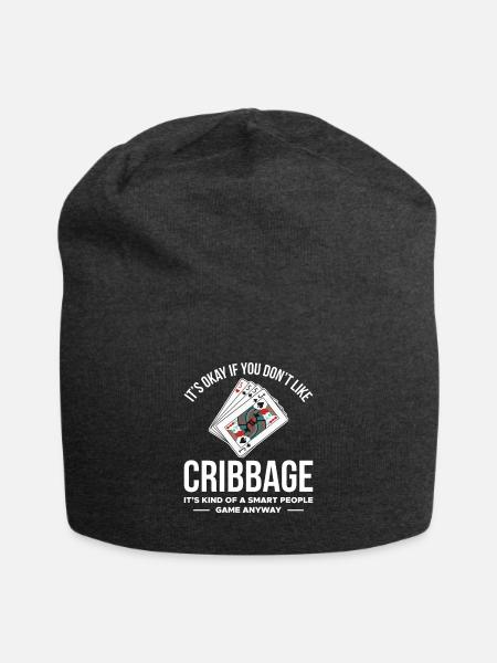 Cribbage Shirt Geschenk - Jersey-Beanie - Anthrazit