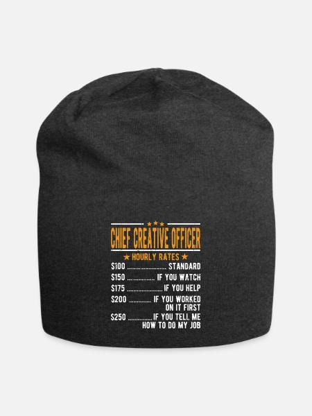 Vorstand Der Entwurfsabteilung Stundenlohn - Jersey-Beanie - Anthrazit