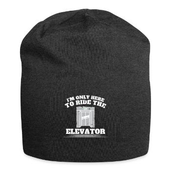 Dans le seul ici pour monter la chemise d’ascenseur - Bonnet en jersey - charbon - Devant