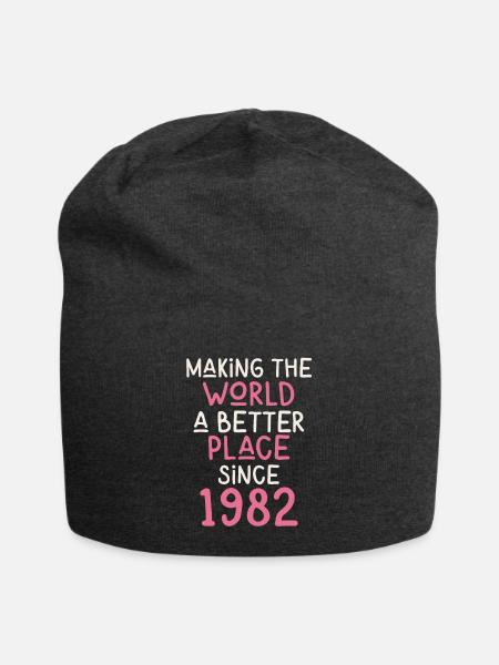 Making the World a better place since 1982 - Jersey-Beanie - Anthrazit