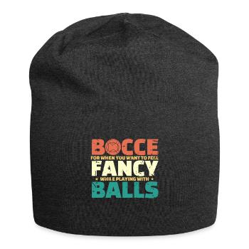 Bocce Ball Spieler Shirt Geschenk - Jersey-Beanie - Anthrazit - Vorne