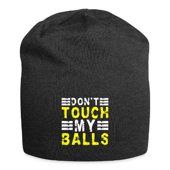 Don't Touch My Balls Boccia Player - Jersey Beanie - charcoal grey - Front