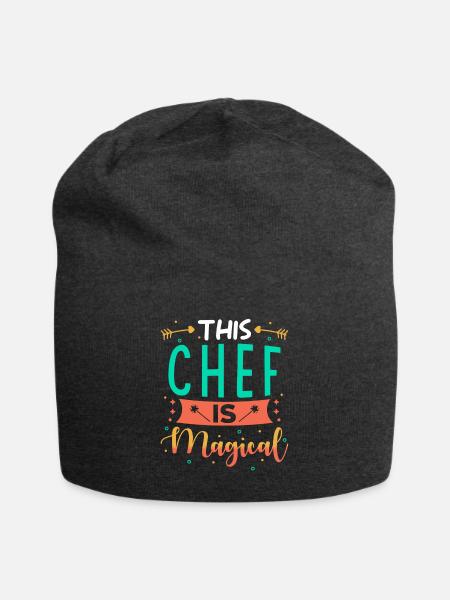 Chefin Geschenk - Jersey-Beanie - Anthrazit