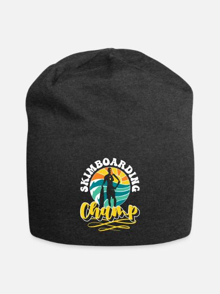 Skimboarding Champ Shirt Geschenk - Jersey-Beanie - Anthrazit