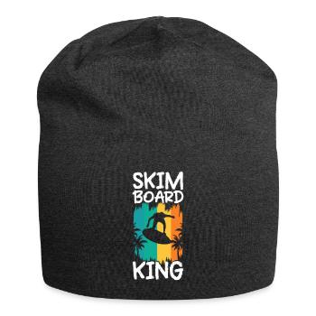 Skimboard Cadeau de chemise enfant - Bonnet en jersey - charbon - Devant