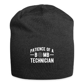 Patience Of A Bomb Technician watchmaker - Jersey Beanie - charcoal grey - Front