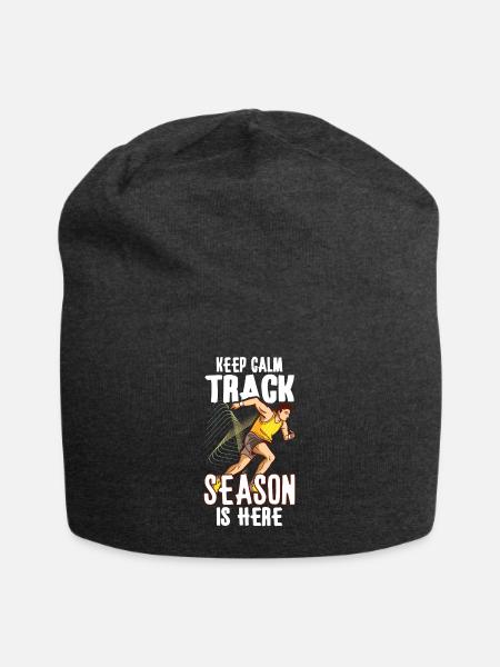 Leichtathletik Leichtathletik Läufer Lauf Geschenk - Jersey-Beanie - Anthrazit