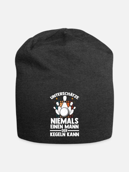 Kegel Kegler Kegelverein Kegeln - Jersey-Beanie - Anthrazit