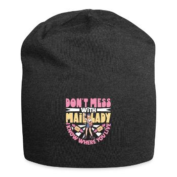 Postangestellte Postdame Postbote Post - Jersey-Beanie - Anthrazit - Vorne