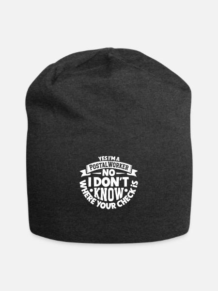 Postangestellte Postdame Postbote Post - Jersey-Beanie - Anthrazit
