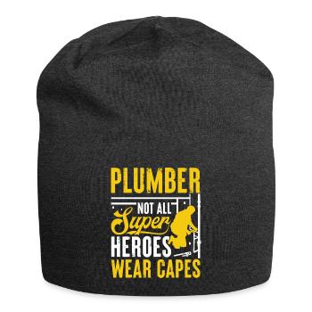 Plumber, Plumber, Mechanic - Jersey Beanie - charcoal grey - Front