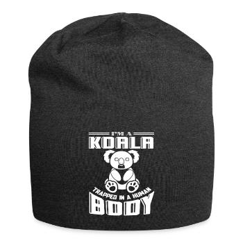 Koala Koala Trapped In A Human Body - Jersey Beanie - charcoal grey - Front