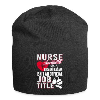 Nurse Anesthetist Nurse Anesthetist Job Title - Jersey Beanie - charcoal grey - Front