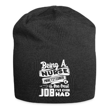 Nurse Practitioner Nurse Practitioner Best Job - Jersey Beanie - charcoal grey - Front