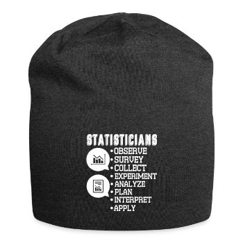 Statistician Statistician Observe Survey - Jersey Beanie - charcoal grey - Front