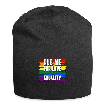 Cadeau de chemise LGBTQ+ Mois LGBT - Bonnet en jersey - charbon - Devant