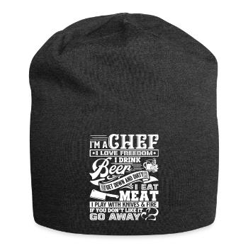 Chef I'm A Chef - Jersey Beanie - charcoal grey - Front