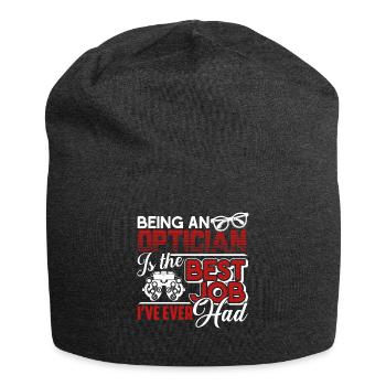 Optician Optician Is The Best Job - Jersey Beanie - charcoal grey - Front