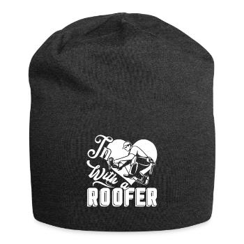 Roofer In Love With A Roofer - Jersey Beanie - charcoal grey - Front