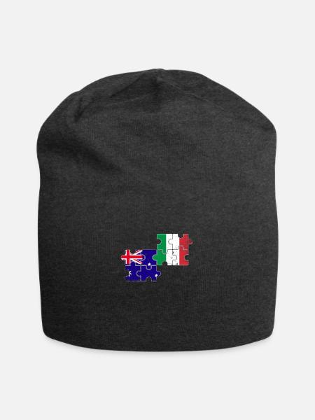 Australien Italien Vintage Flagge Australier - Jersey-Beanie - Anthrazit