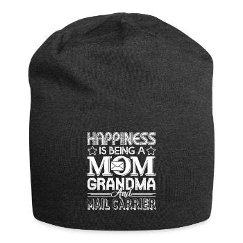 Mail Carrier Mom Grandma And Mail Carrier - Jersey Beanie - charcoal grey - Front