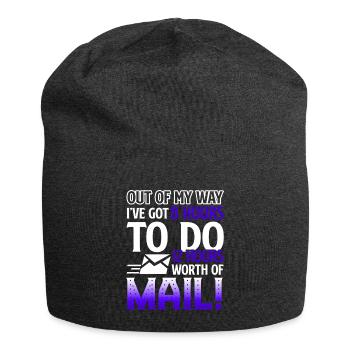 Mail Carrier Do 12 Hours Worth Of Mail - Jersey Beanie - charcoal grey - Front