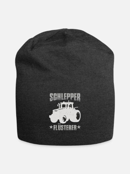 Traktor Sprüche Lustig - Jersey-Beanie - Anthrazit