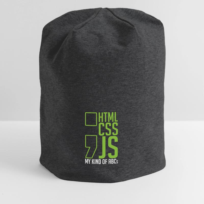 web developer gift html css js my kind of Jersey Beanie