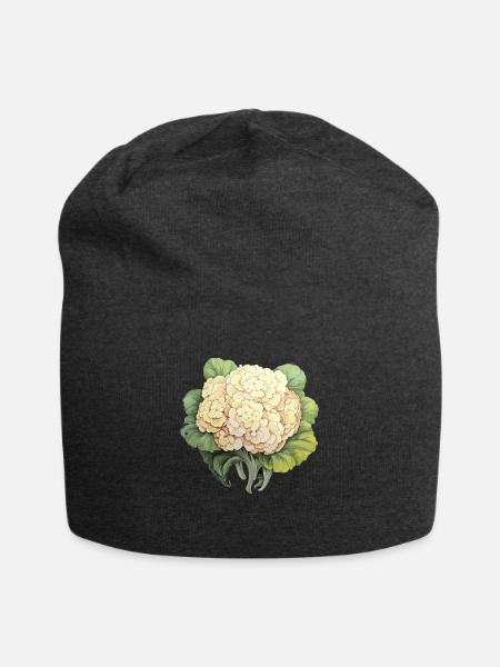Blumenkohl Gemüse - Jersey-Beanie - Anthrazit