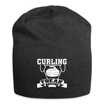 Curling Curling Freak - Jersey Beanie - charcoal grey - Front