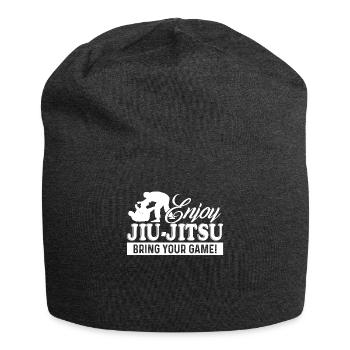 Jiu Jitsu Enjoy Jiu Jitsu - Jersey Beanie - charcoal grey - Front
